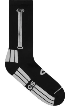 ARIES Mens Black Column Socks, Brand Size 41