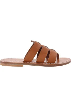 K jacques Dolon Leather Flat Sandals, Brand Size 41 ( US Size 9.5 )