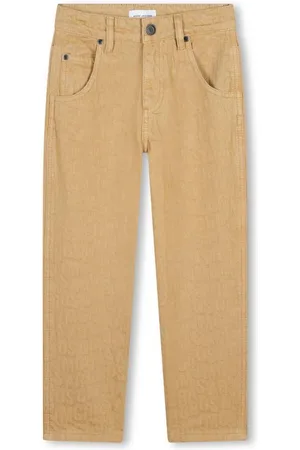 Marc Jacobs Boys Logo Jacquard Cotton Trousers, Size 4Y
