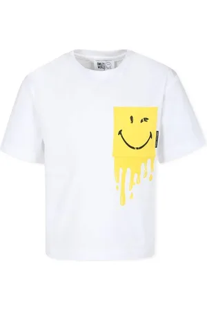 Marc Jacobs Kids Smiley Printed Cotton T-Shirt, Size 12Y