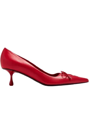 Jimmy Choo Scarlett 50 Leather Heel Pumps, Brand Size 37 (US Size 7)