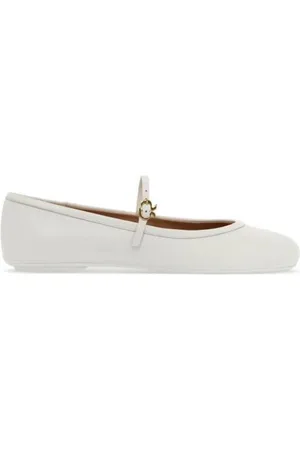 Gianvito Rossi Carla Leather Ballet Flats, Brand Size 37 (US Size 7)