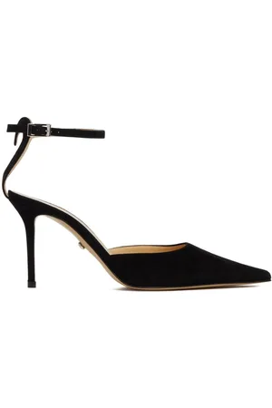 Mach & Mach Heart Detail Pointed-Toe Suede Pumps, Brand Size 35.5 ( US Size 5.5 )