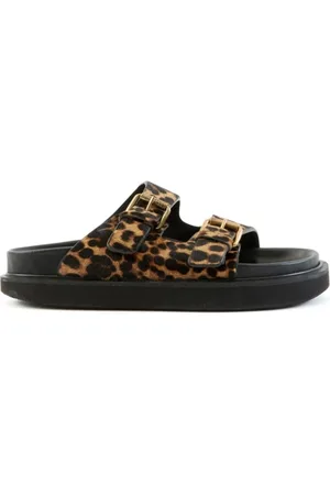 Isabel Marant Ladies Leopard Lennya Flat Sandals, Brand Size 37 ( US Size 7 )