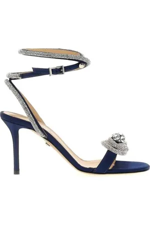 Mach & Mach Crystal Double Bow Sandals, Brand Size 36.5 ( US Size 6.5 )