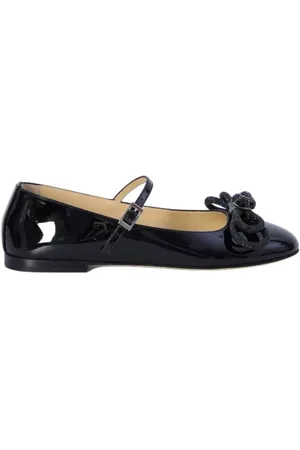 Mach & Mach Patent Bow-Detail Mary Jane Flats, Brand Size 36 ( US Size 6 )
