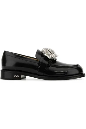 Mach & Mach Galaxy Embellished Leather Loafers, Brand Size 35 ( US Size 5 )