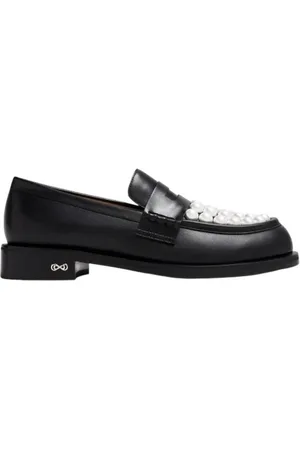 Mach & Mach Sirene Pearl-Embellished Loafers, Brand Size 35.5 ( US Size 5.5 )
