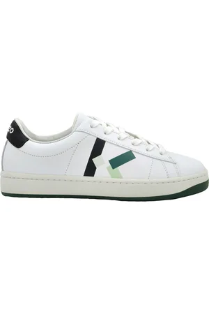 Kenzo Kids Kourt K Leather Low-Top Sneakers, Brand Size 32 (1 Kids)
