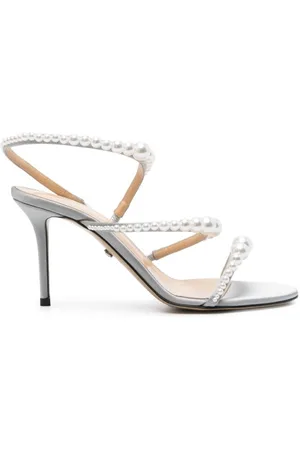 Mach & Mach Sirene Strappy Pearl Sandals, Brand Size 37 ( US Size 7 )