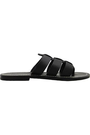 K jacques Dolon Leather Flat Sandals, Brand Size 41 ( US Size 9.5 )