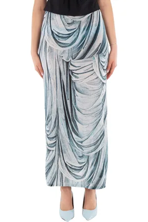 Paco rabanne Ladies Blue Long Jersey Skirt, Brand Size 36 (US Size 4)