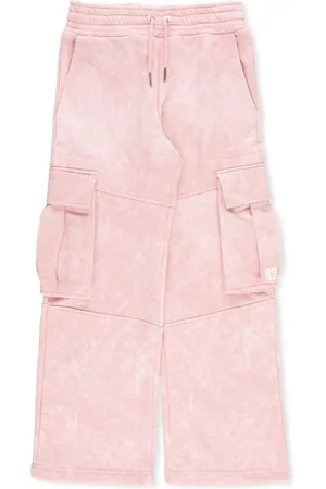 Givenchy Kids Logo-Printed Drawstring Cotton Trousers, Size 6Y