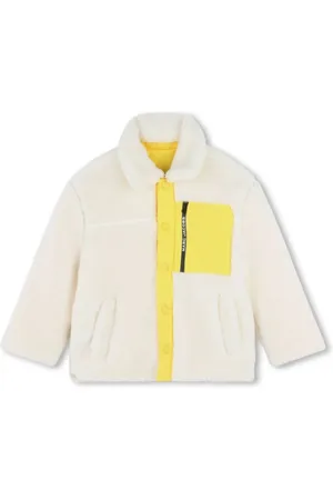 Marc Jacobs Kids Smiley Faux Fur Reversible Jacket, Size 10Y