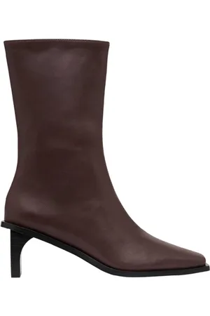 St Agni Block Heel Leather Border Boots, Brand Size 37