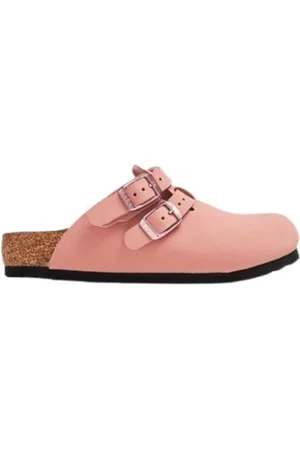 Birkenstock Kids Pink Clay Kay Birko-Flor Birkibuc Clogs, Brand Size 31 (13.5 Big Kids)