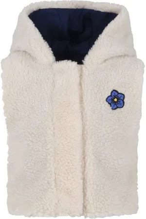 Kenzo Kids Sleeveless Embroidered Hooded Gilet, Size 12Y