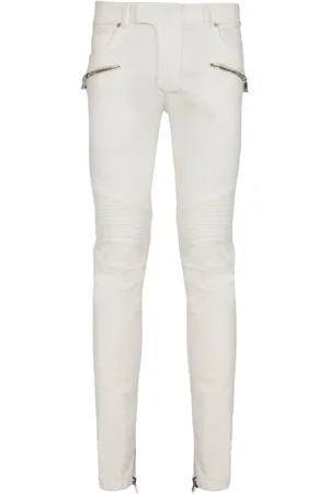 Balmain Slim Leg Biker Jeans, Waist Size 30