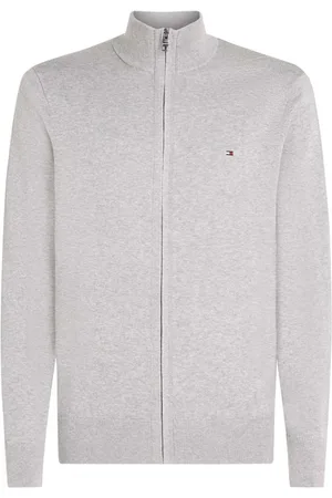 Tommy Hilfiger Cotton Cashmere Zip-Thru Cardigan, Size Large