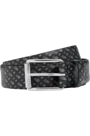 HUGO BOSS Monogram Leather Golf Belt, Size 90 cm