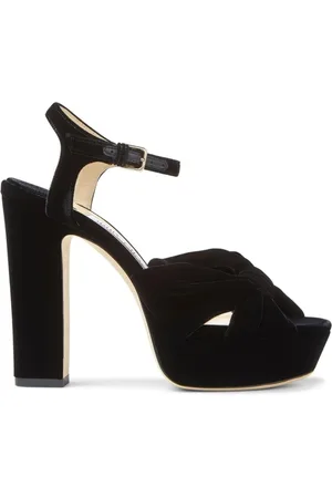 Jimmy Choo Heloise Platform Sandals, Brand Size 37.5 ( US Size 7.5 )