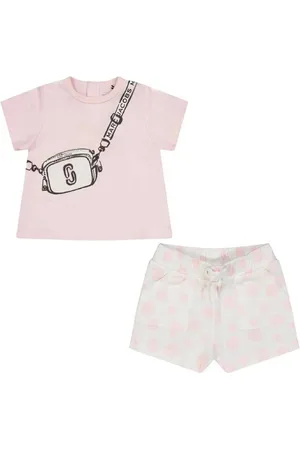 Marc Jacobs Girls Polka Dot Snapshot Shorts Set, Size 9M