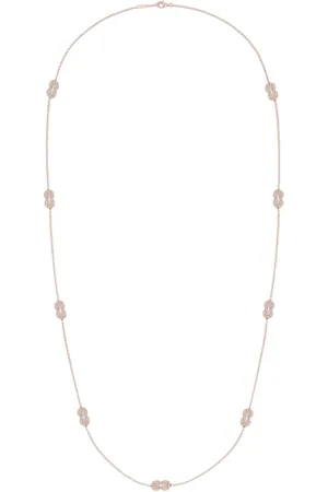 Fred Infinie 18k Rose Gold 1.90 CT Diamond Long Necklace