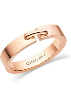 CHAUMET 18k Rose Gold Liens Evidence Wedding Ring, Size 49