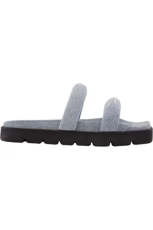 Alexander Wang Jay Denim Flatform Sandals, Brand Size 35 ( US Size 5 )