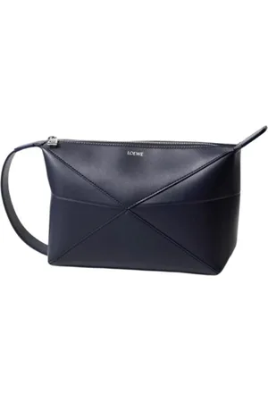 Loewe Puzzle Fold Wash Bag - Abyss Blue