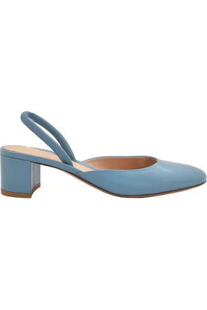 Gianvito Rossi Tivoli Leather Slingback Pumps, Brand Size 39 ( US Size 9 )