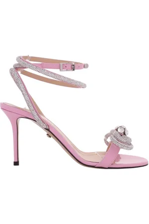 Mach & Mach Crystal Double Bow Sandals, Brand Size 35 ( US Size 5 )