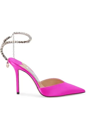 Jimmy Choo Saeda 100 mm Satin Heel, Brand Size 39 ( US Size 9 )