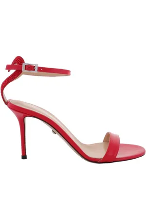 Mach & Mach Special Heart Leather Sandals, Brand Size 37 ( US Size 7 )