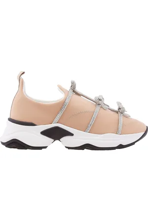 RENE CAOVILLA Rhinestone Bow Embellished Sneakers, Brand Size 37 ( US Size 7 )