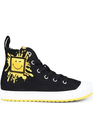Marc Jacobs Boys Smile Print High-Top Sneakers, Brand Size 30 (13 Kids)
