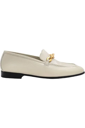 Jimmy Choo Diamond Tilda Embossed Chain Loafers, Brand Size 35 ( US Size 5 )