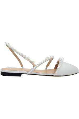 Mach & Mach Pearl-Embellished Sirene Ballerina Shoes, Brand Size 37 ( US Size 7 )