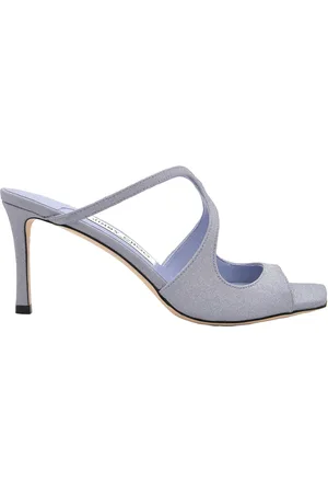 Jimmy Choo Anise 75 Glitter Mules, Brand Size 37 ( US Size 7 )