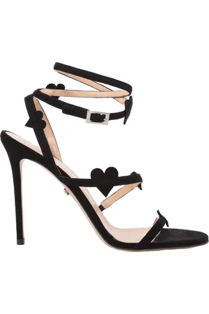 Mach & Mach Petit Coeur Suede Sandals, Brand Size 37 ( US Size 7 )