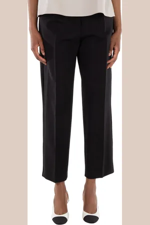 Max Mara Verbano Stretch-Wool Trousers, Brand Size 38 ( US Size 4 )
