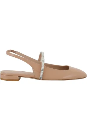 Stuart Weitzman Stefanie Patent Slngback Ballet Flats, Brand Size 39 ( US Size 8.5 )
