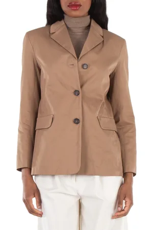 Max Mara Donald Cotton Gabardine Jacket, Brand Size 38 ( US Size 4 )