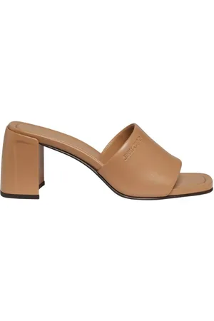 Jimmy Choo Lena 70 Leather Sandals, Brand Size 35 ( US Size 5 )