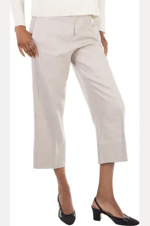 Max Mara Avoriaz Oversize Stretch Cotton Trousers, Brand Size 44 ( US Size 10 )