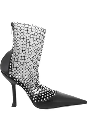RENE CAOVILLA Galaxia Crystal Mesh Ankle Boots, Brand Size 36 ( US Size 6 )