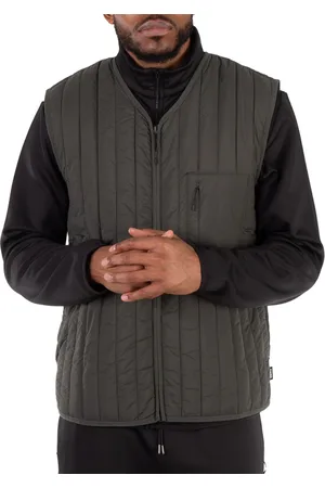 Rains Mens Green Banja Liner Vest, Size Medium