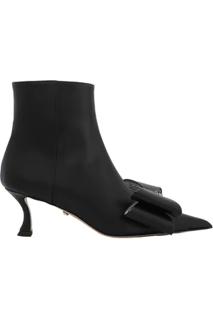 Mach & Mach Le Cadeau Leather Boots, Brand Size 37 ( US Size 7 )