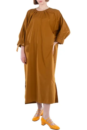 Max Mara Melodie Maxi Poplin Dress, Brand Size 46 ( US Size 12 )