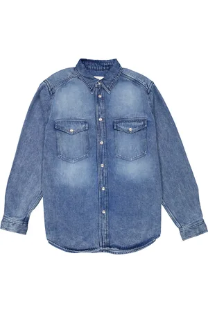 Isabel Marant Tailly Flowy Denim Shirt, Size Medium
